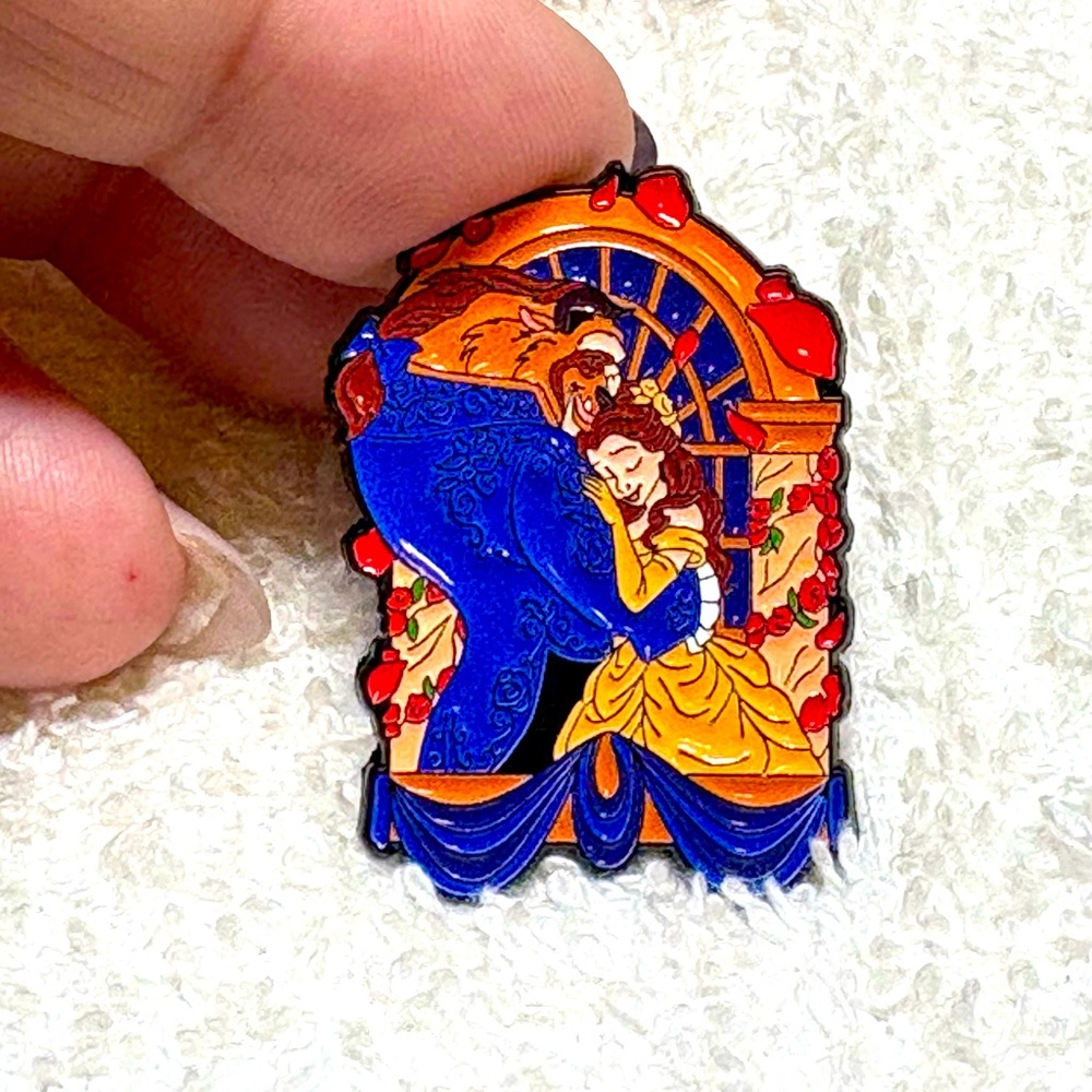 Beauty and the Beast enamel pin/brooch